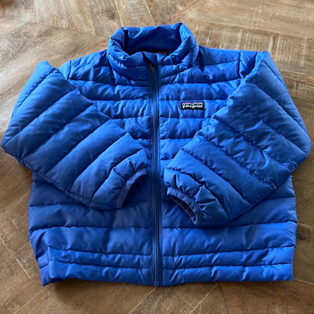 Blue Patagonia jacket size 3 toddler